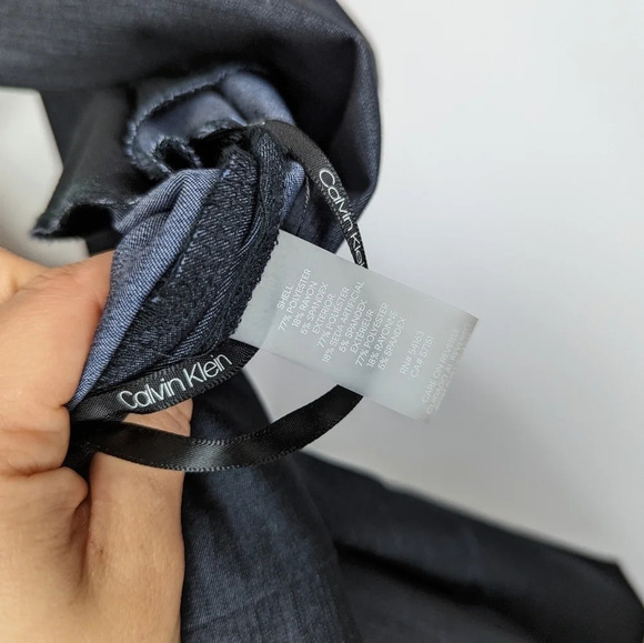 Calvin Klein sz 10 V Neck Sleeveless Wide Leg Jumpsuit One-Piece Career Modern - Picture 9 of 10